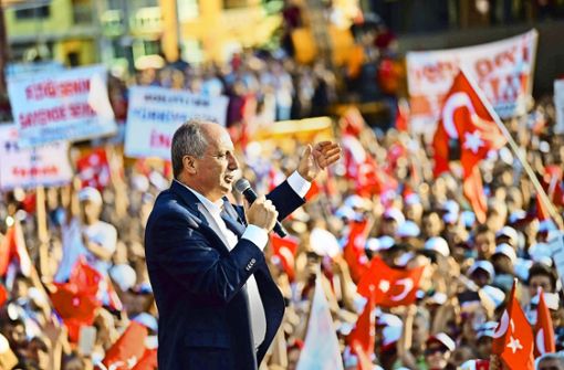 Muharrem Ince hat gute Chancen, am 24. Juni in die Stichwahl gegen Erdogan zu kommen. Foto: Imago