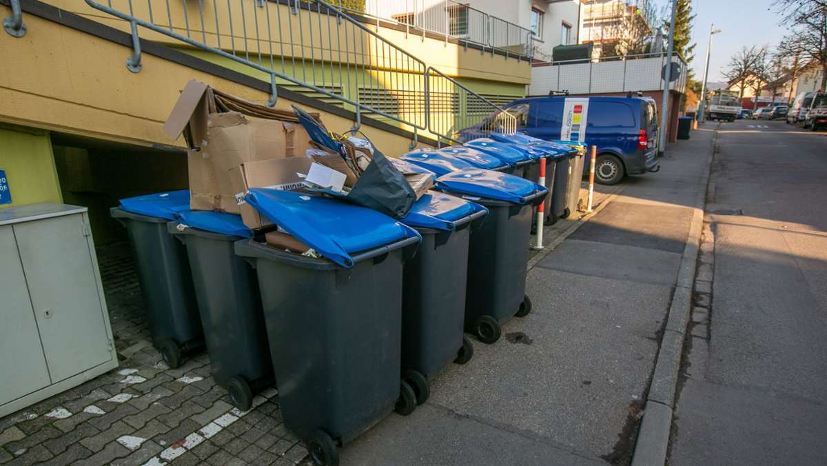 Müll im Kreis Esslingen: Verzögerte Müllabfuhr sorgt für Ärger