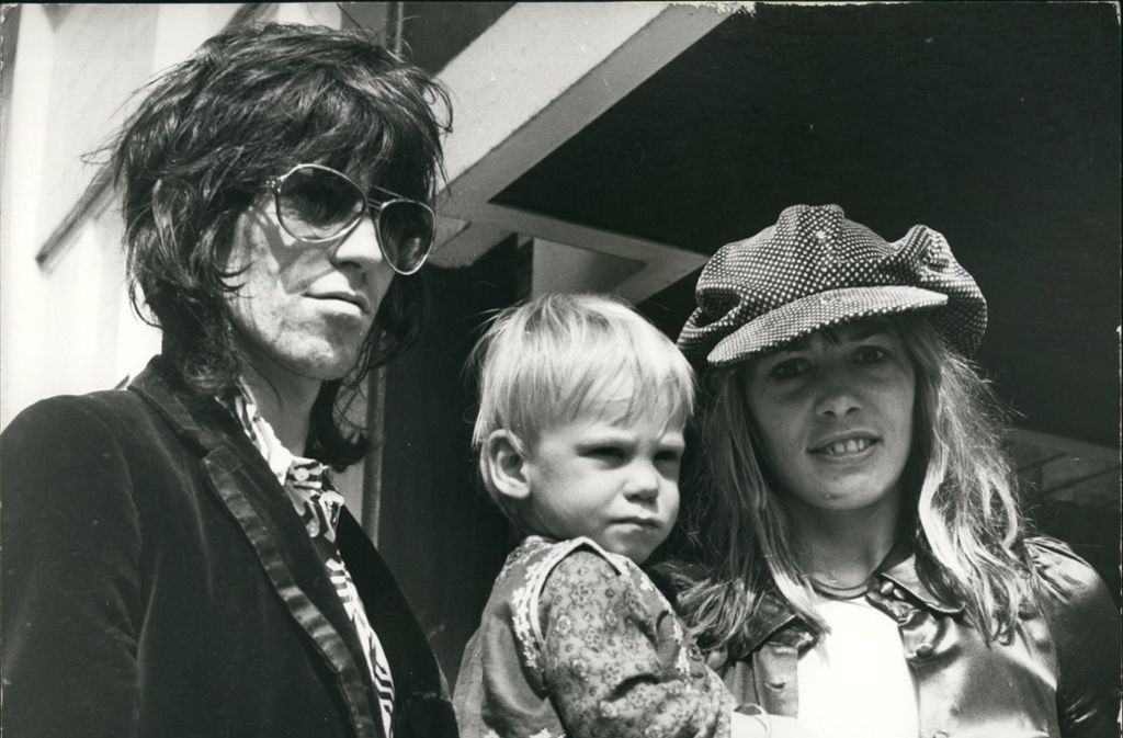 Eindrücke aus dem bewegten Rockstarleben Keith Richards’: 1970 mit Anita Pallenberg und Sohn Marlin