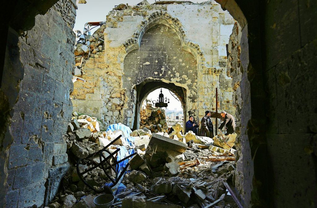 Zerstörte Metropole Aleppo: Der Wiederaufbau wird lange dauern. Foto: Uni Konstanz,  AP