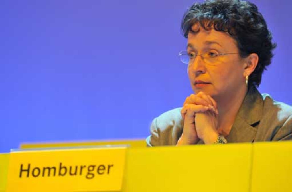 Für die Parteichefin Birgit Homburger wird es eng - im Bund wie im Land.