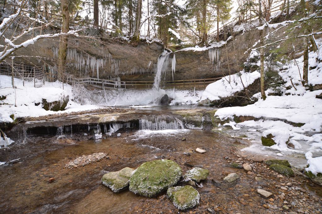 Scheidegger Wasserfälle im Winter
