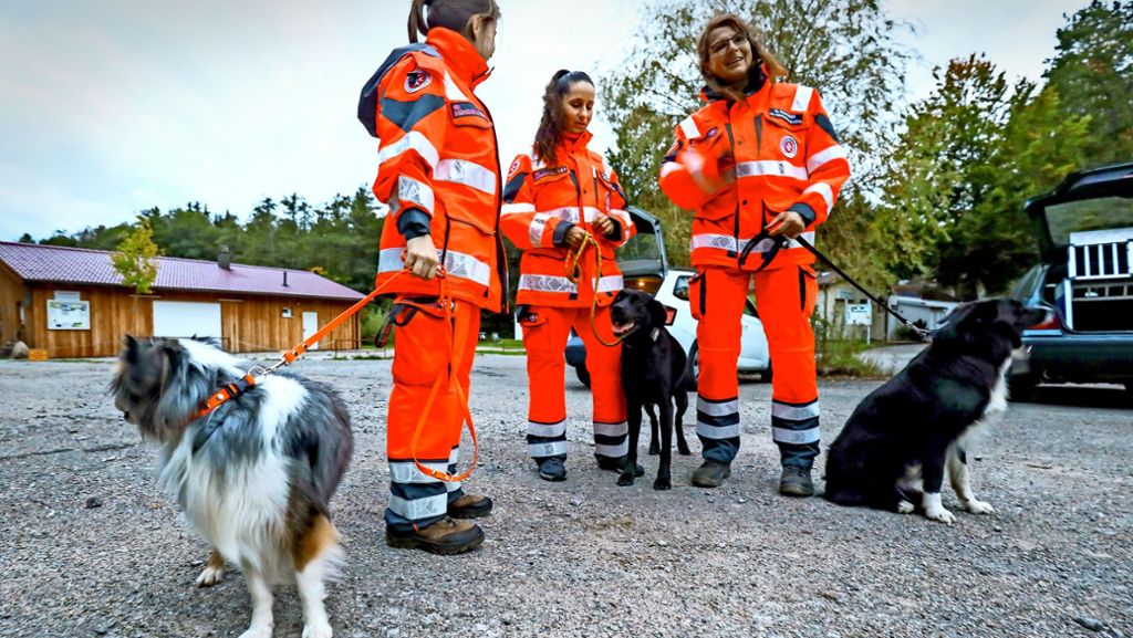 Rettungshundestaffel in Böblingen: Hunde, die  Menschenleben retten können