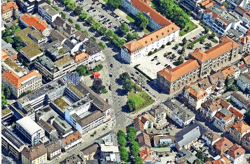 Die Myliusstraße deutet als  grüne Achse auf die Plätze in der Stadtmitte, die nun umgestaltet werden sollen – und unterstreicht zugleich deren Bedeutung. Foto: Stadt Ludwigsburg
