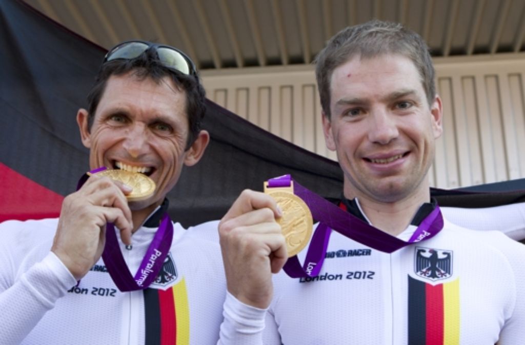 Am Mittwoch holten die beiden Radsportler Michael Teuber und Tobias Graf Doppel-Gold für Deutschland.