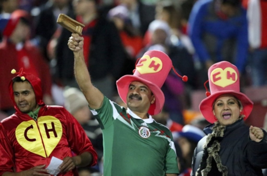 Bei der Copa America in Chile geben die Fans alles für ihre Teams.
