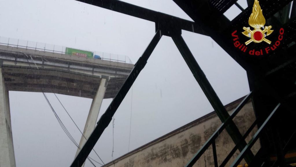 Genua: Tote nach Einsturz von Autobahnbrücke