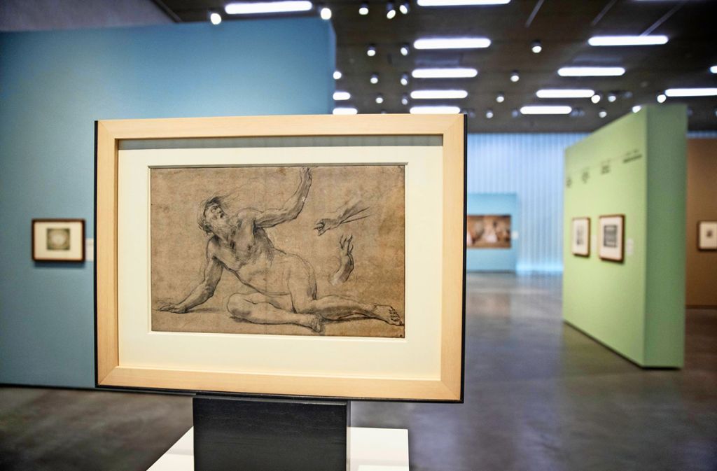 Simon Vouet, Kunstmaler des Barocks, hat diese  Zeichnung eines Mannes angefertigt. Foto: Stoppel