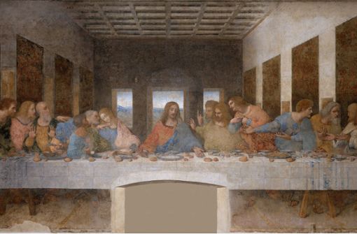 Das in den Jahren 1494 bis 1497 entstandene Abendmahl im Dominikanerklosters Santa Maria delle Grazie in Mailand ist ist ein Höhepunkt im Schaffen Leonardos. Weitere Werke finden Sie in unserer Bilderstrecke. Foto: Wikipedia