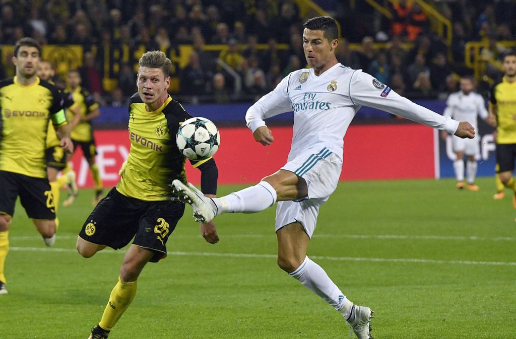 Mit Borussia Dortmund hat es Ronaldo neunmal zu tun bekommen – erzielt hat er in diesen Duellen sieben Tore (Schnitt: alle 114,17 Minuten ein Tor)