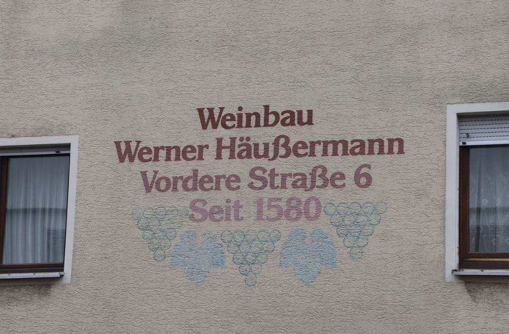 Weinbau Werner Häußermann in der Vordere Straße 6.