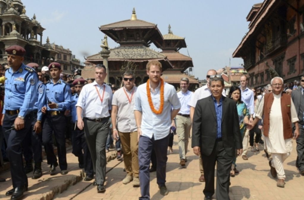 Prinz Harry ist derzeit zu Besuch in Nepal.