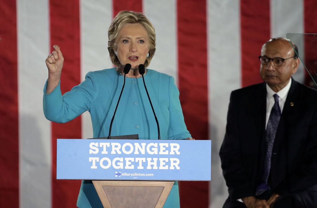 Die demokratische Präsidentschaftskandidatin Hillary Clinton im Wahlkampf.