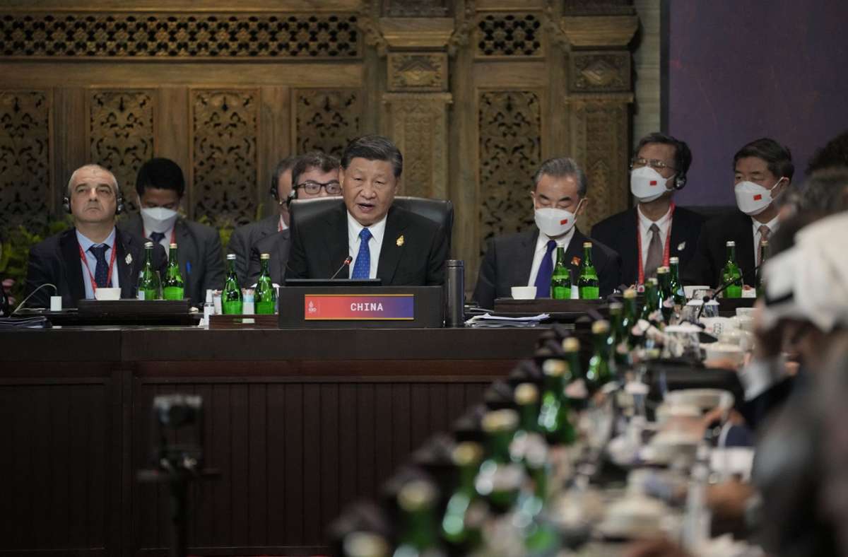 Xi Jinping, Präsident von China, spricht während des G20-Gipfels.