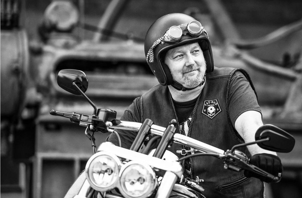 Freizeitrocker: Stefan Becker aus Remshalden macht auf seiner Harley eine gute Figur.