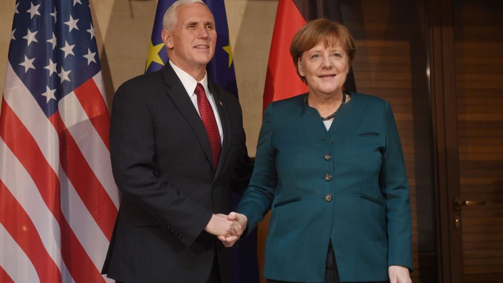 Münchner Sicherheitskonferenz: Trump-Vize Pence schwört Europäern Treue