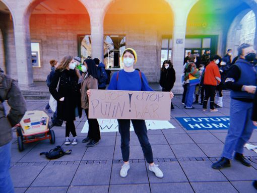 Stuttgart zeigt sich solidarisch. Foto: Ann-Kathrin Schröppel