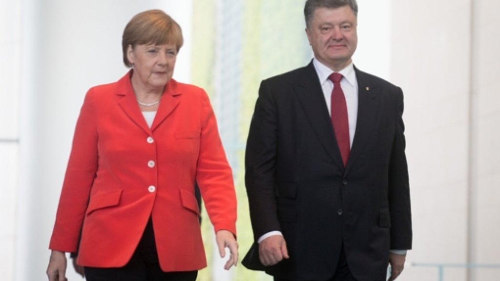 Poroschenko bei Merkel: Ukraine hat alle Unterstützung verdient