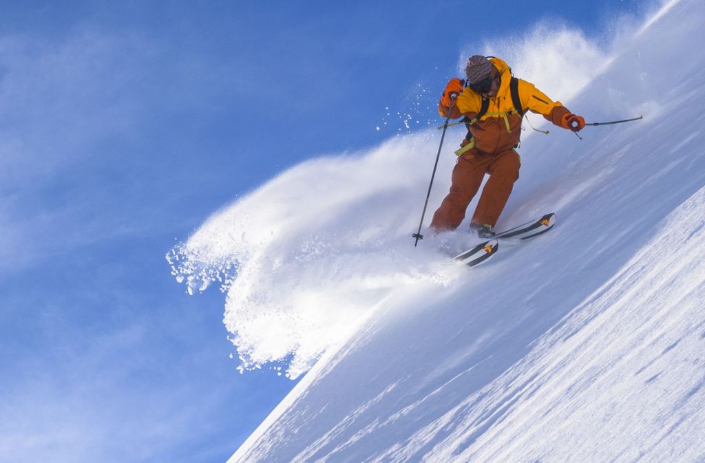 Pogo produziert auch spezielle Tiefschnee-Ski.