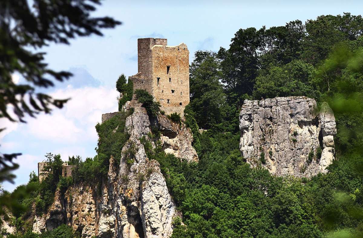 Die Burgruine Reußenstein hat über die Jahrhunderte nicht nur Dichter inspiriert. Das Gemäuer ist ein beliebtes Ziel für Kletterer und Wanderer.