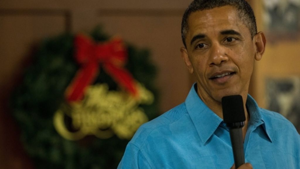 Haushaltsstreit in den USA: Obama bricht Weihnachtsurlaub ab