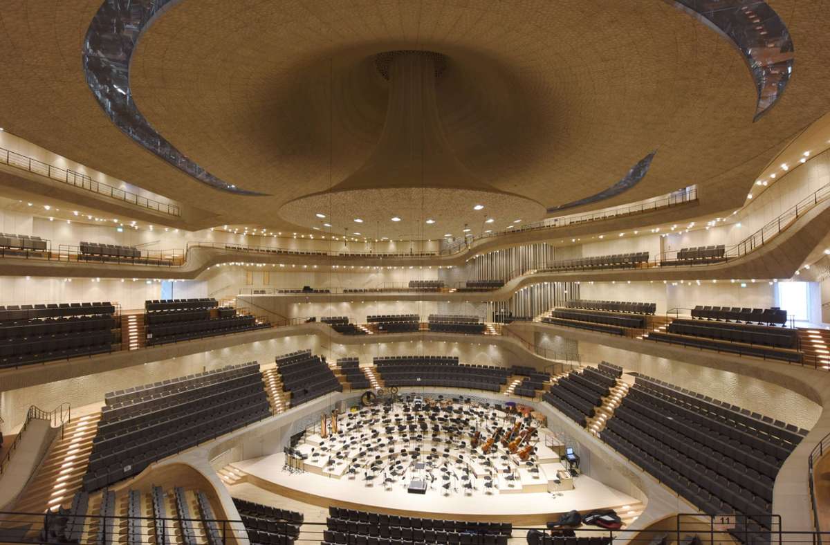 Der Große Konzertsaal der Elbphilharmonie. Der Bau wurde zur Herausforderung für die Statiker.