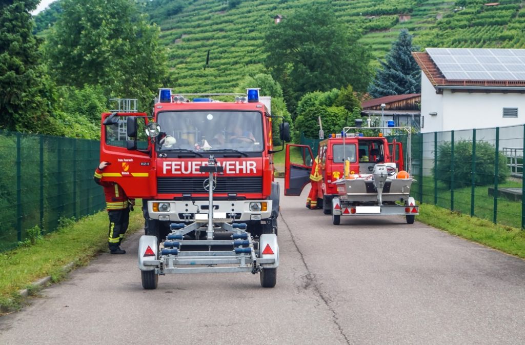 Mehrere Feuerwehrfahrzeuge waren im Einsatz.