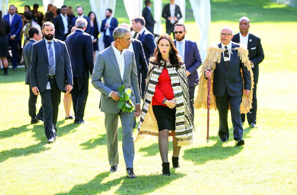 Im März beim Besuch von Ex-US-Präsident Barack Obama in Neuseeland