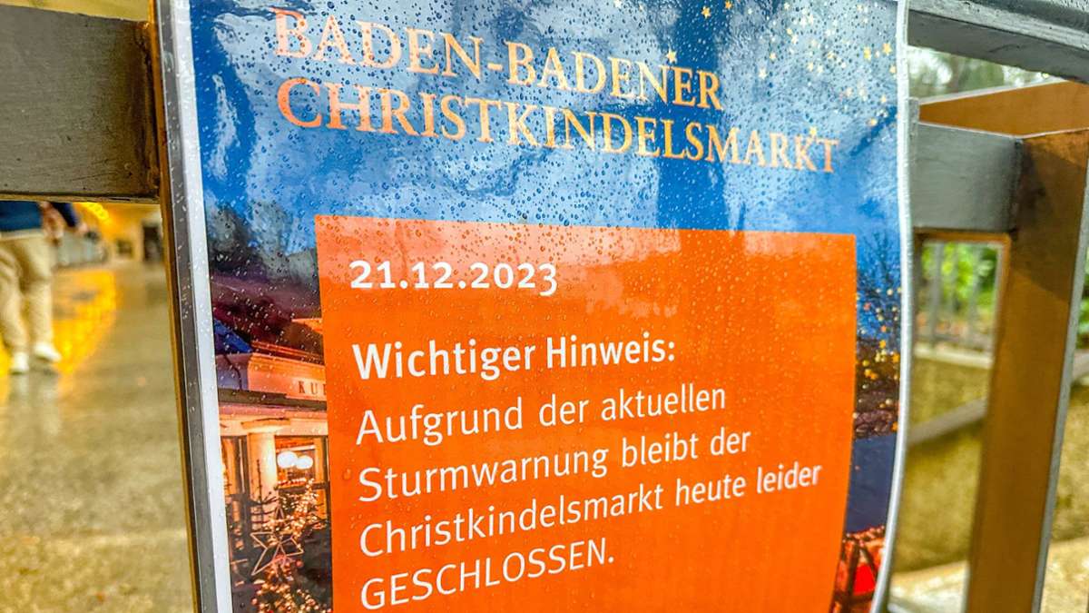 Deutscher Wetterdienst gibt Entwarnung: Weihnachtsmärkte geschlossen - Sturmwetter legt sich bis Heiligabend