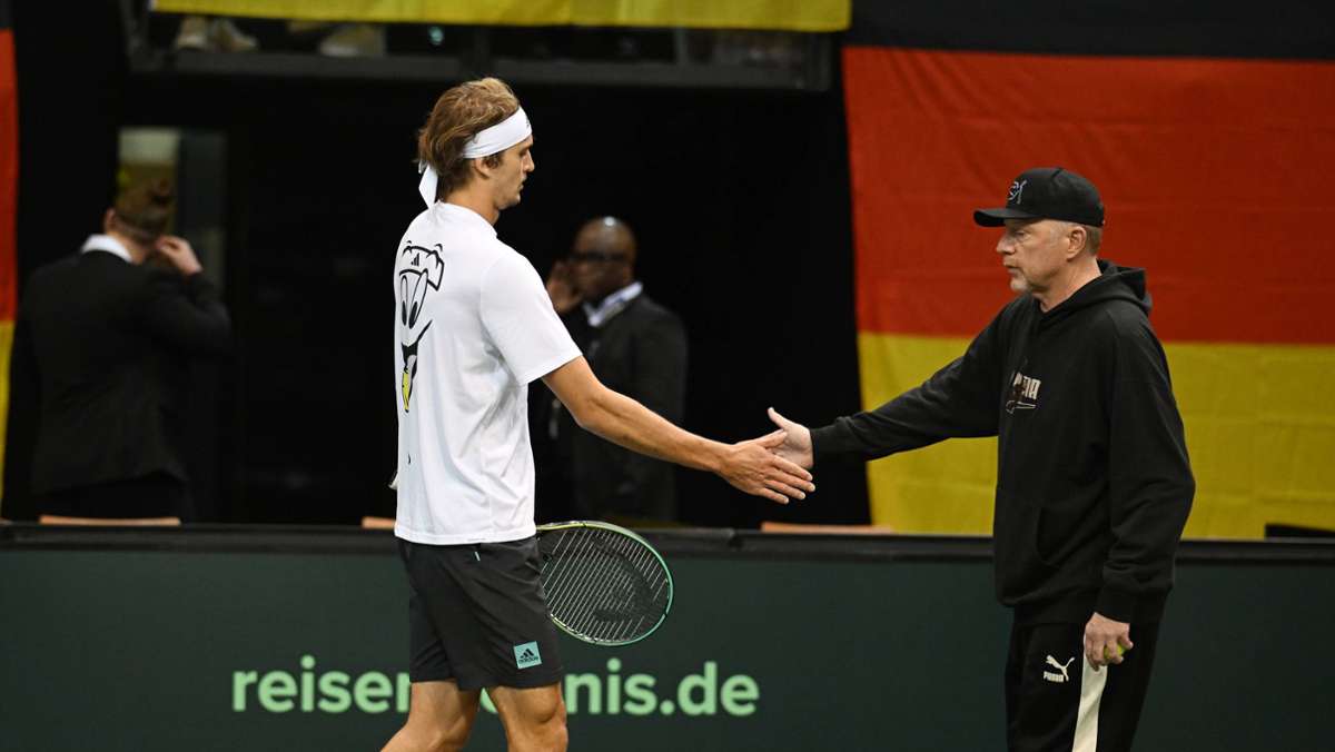 Davis Cup in Trier: Unterstützt von Becker: Zverev schafft Ausgleich