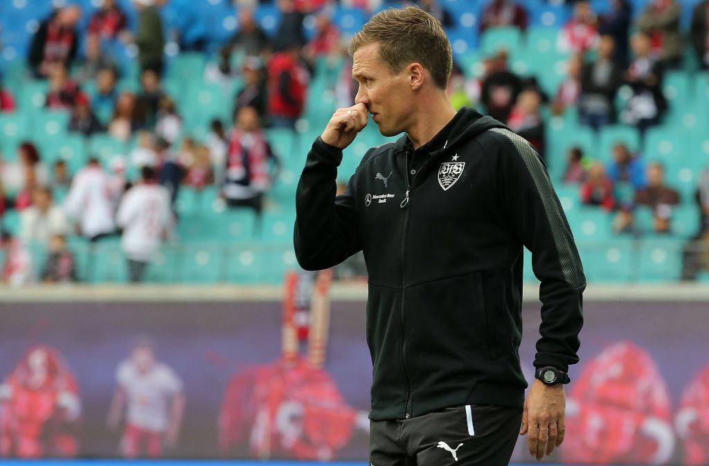 VfB-Trainer Hannes Wolf hatte das Team nach dem 2:1 gegen Köln auf einigen Positionen verändert.