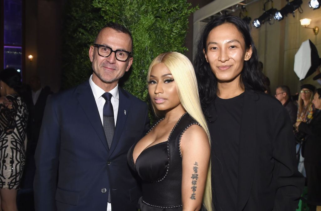 Rapperin Nicki Minaj und Designer Alexander Wang (rechts) zogen beim Nachwuchsdesign-Award alle Blicke auf sich.
