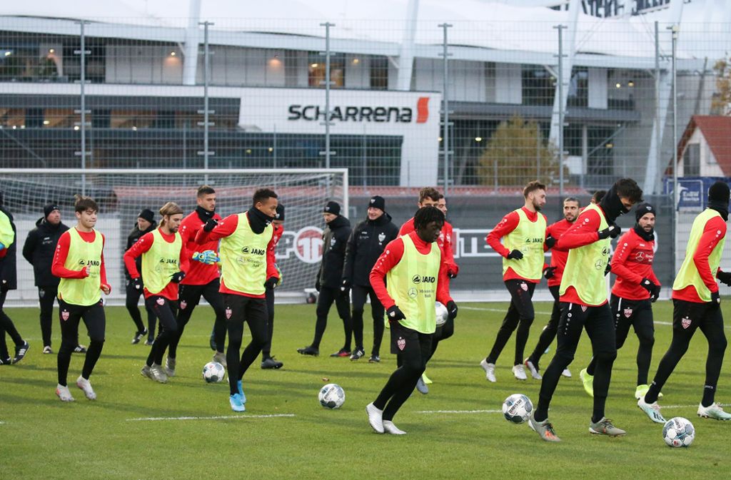 Weitere Impressionen vom Training des VfB Stuttgart.