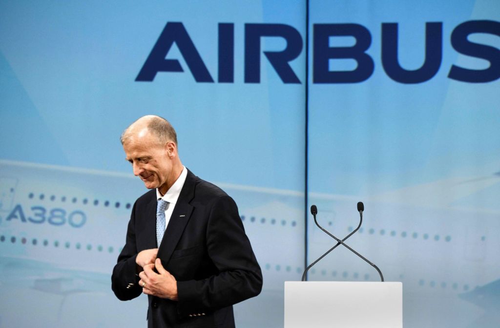 Der scheidende Airbus-Chef Tom Enders hat mit seiner sehr hohen Abfindungssumme einen Sturm der Entrüstung ausgelöst. Foto: AFP