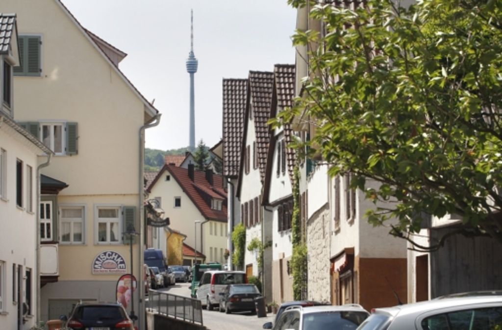 In Rohracker prägen malerische historische Sträßchen das Ortsbild.