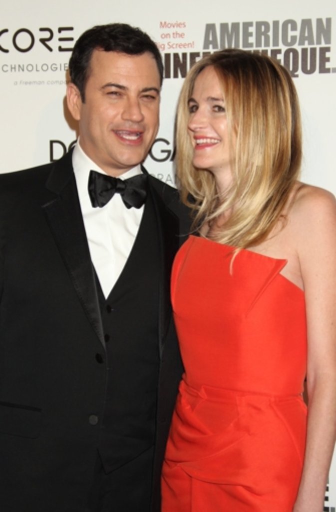 TV-Latenight-Talker Jimmy Kimmel und seine Frau Molly McNearney