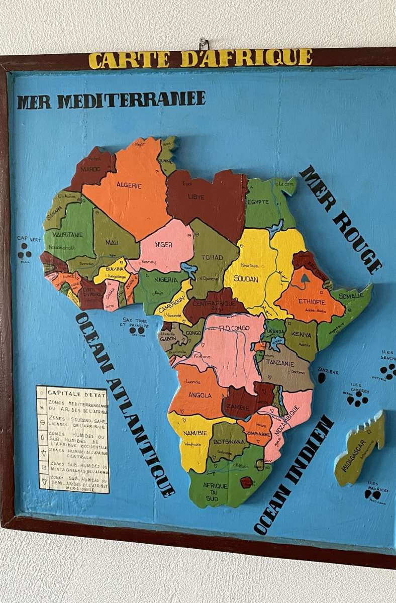 Besondere Beziehung zu Afrika: Erinnerungsstück in Erik Baldings Büro