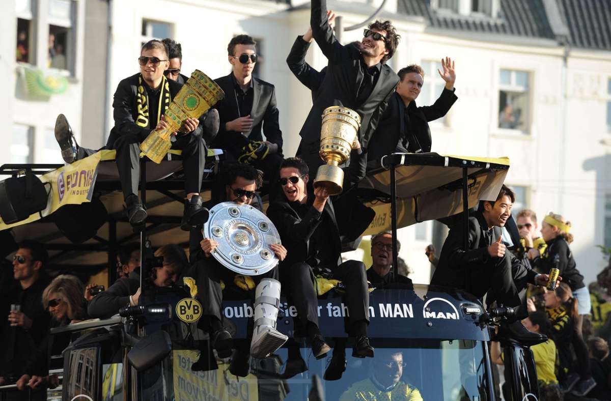 2012 holt Mats Hummels als Spieler von Borussia Dortmund das Double aus Meisterschaft und Pokal.