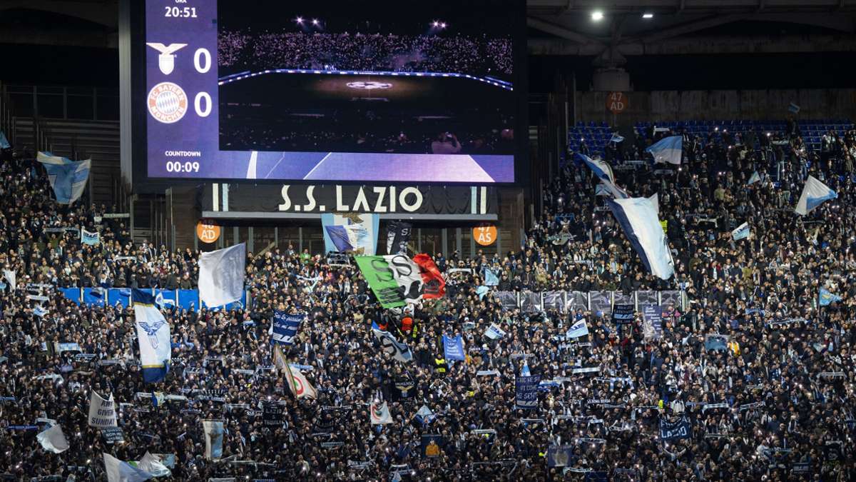 Champions League: Lazio-Fans stimmen in München Faschisten-Gesänge an
