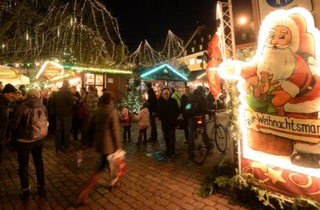 Der Weihnachtsmarkt in Freiburg.