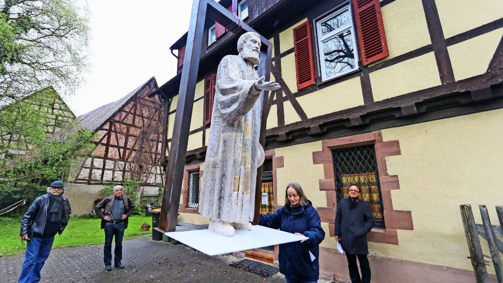 Skulpturenweg in Weil der Stadt: Feuer und Flamme für Johannes Brenz