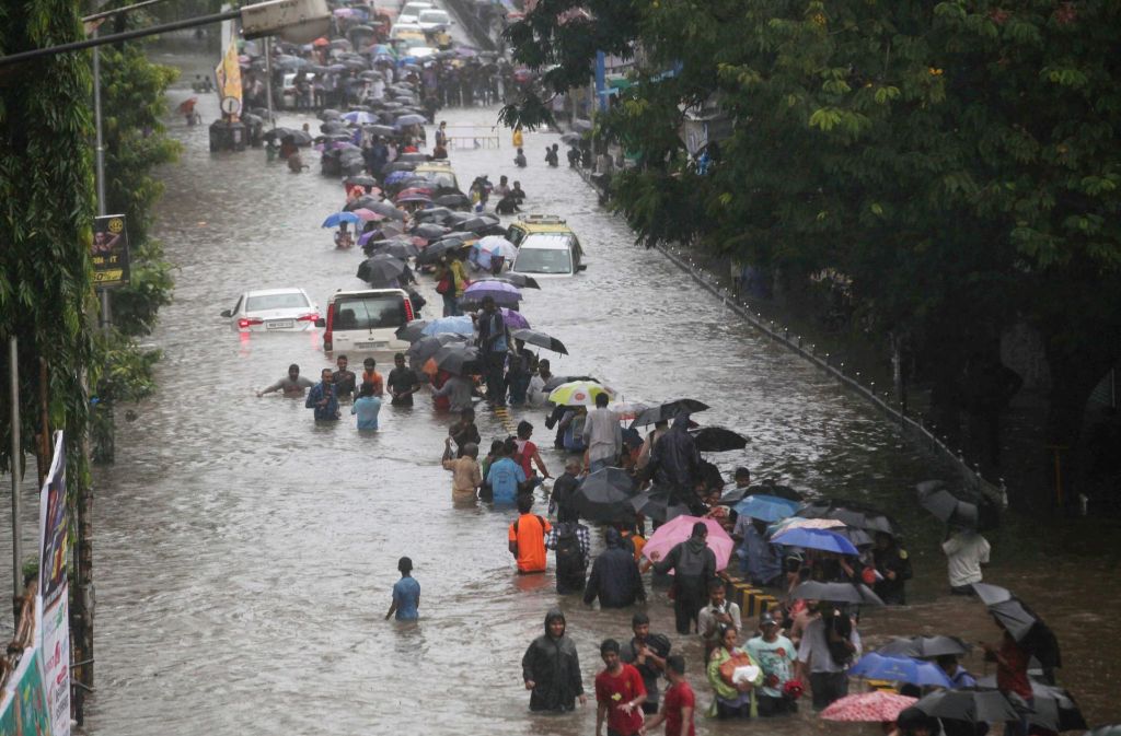 Die indische Metropole Mumbai wurde besonders hart vom Monsun getroffen.