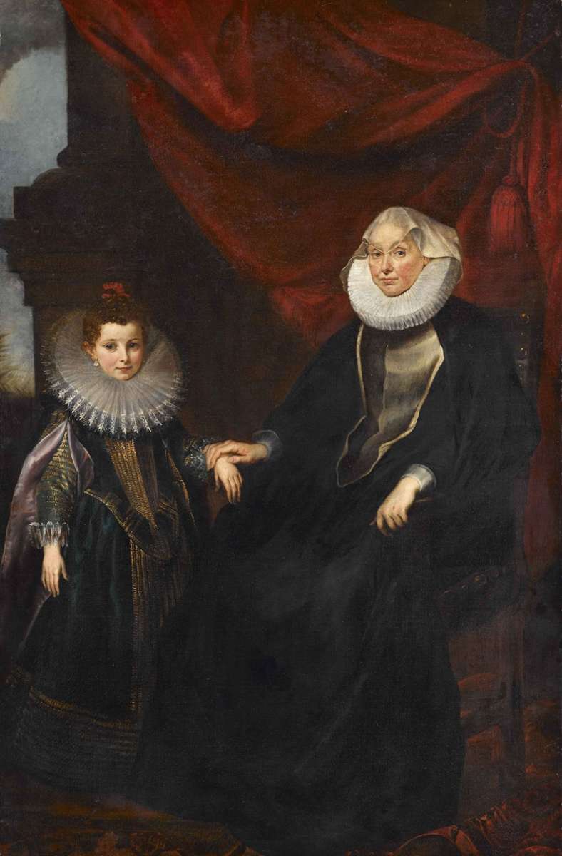 Die Staatsgalerie besitzt von Rubens das Doppelbildnis von „Geronima Spinola Spinola und ihre Enkelin Maria Giovanna Serra“ (um 1605/06). Erst jetzt konnte man in Erfahrung bringen, wer die beiden waren.