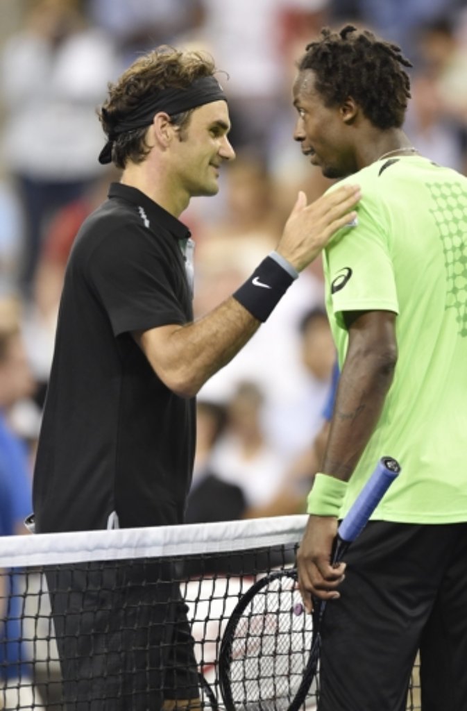 Roger Federer und Gael Monfils