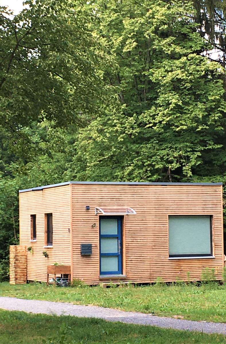 Dieses Tiny House in Schorndorf ist eher quadratisch und weniger experimentell . . .