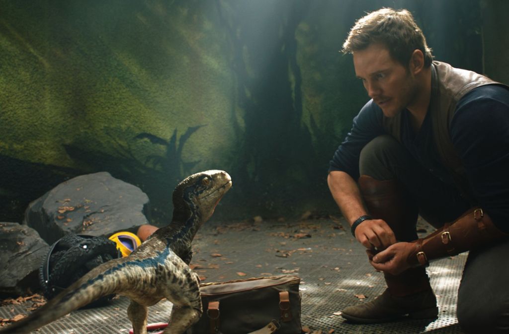 Chris Pratt mit Dino-Baby
