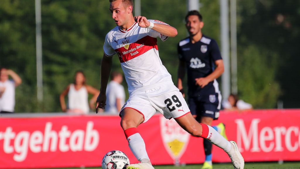 VfB Stuttgart: David Kopacz vor dem Absprung