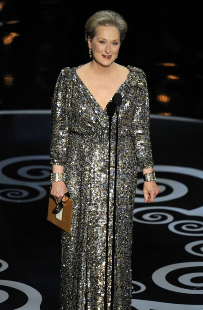 Meryl Streep auf der Bühne bei der Oscar-Verleihung.