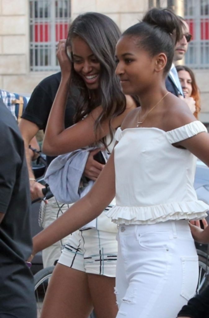 Juni 2015: Malia (links) und Sasha besuchen Mailand.