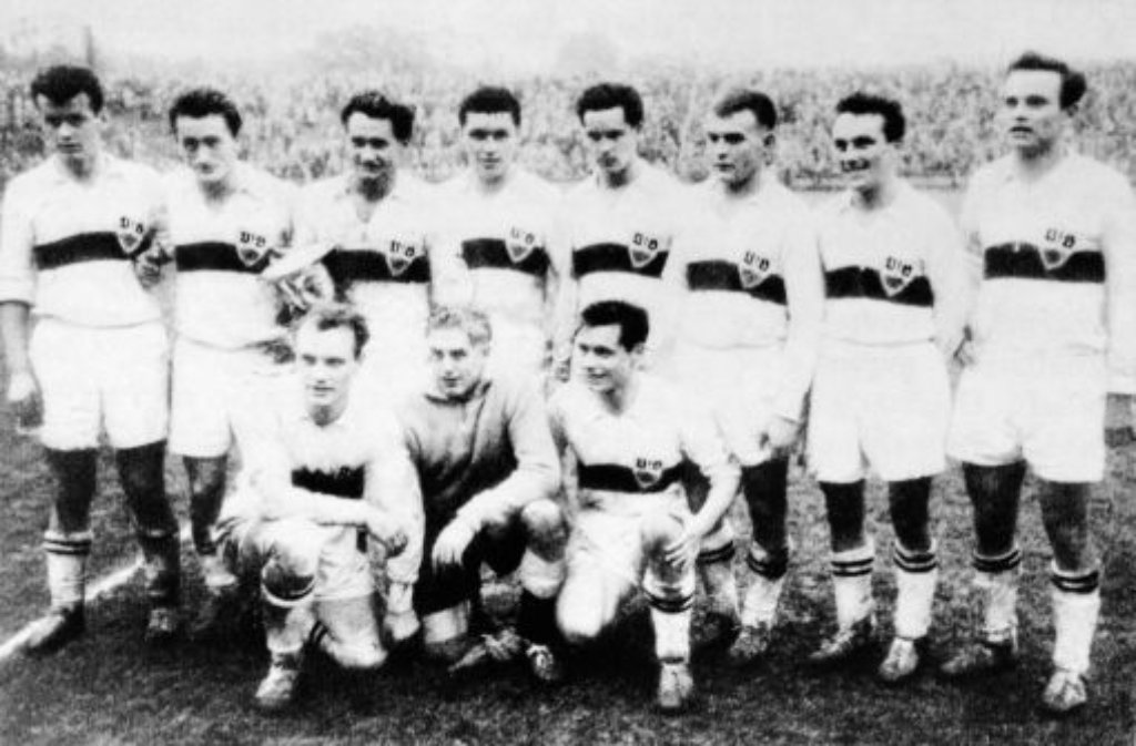 ... wiederholt der VfB den Triumph und wird Deutscher Pokalsieger 1958. Mit 4:3 nach Verlängerung ...